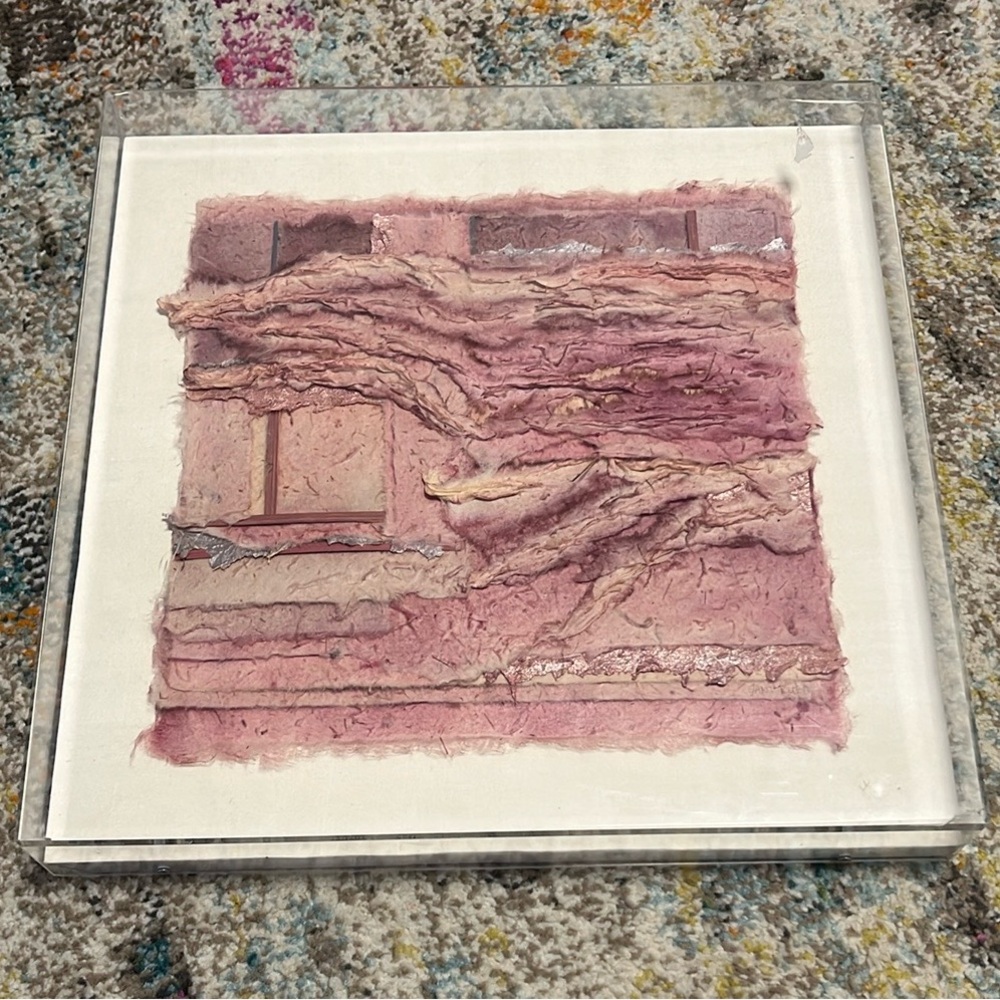 Abstract Pink Paper Art by Jan Macleod